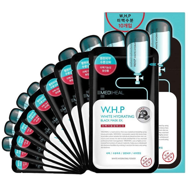 Mặt nạ than hoạt tính giúp làm trắng da Mediheal W.H.P White Hydrating Black Mask 25ml