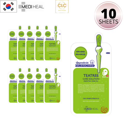 Mặt Nạ Tràm Trà Ngăn Ngừa Mụn Mediheal Teatree Care Solution Essential Mask 24ml - 1 Hộp 10 Masks
