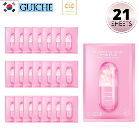 Mặt Nạ Vitamin Tổng Hợp Guiche  Vitamin All In One Mask Pack hộp - 3 Hộp 21 Masks