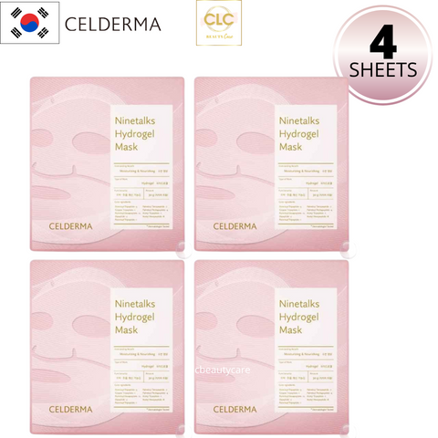 Mặt nạ thạch sinh học Celderma Ninetalks Hydrogel Mask 30g hộp - 1 Hộp 4 Masks