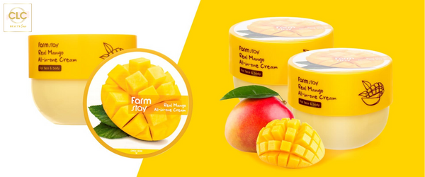 Kem dưỡng ẩm da toàn thân cho gia đình Farm Stay Real Mango All-In-One Cream 300ml