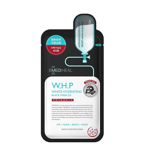 Mặt nạ than hoạt tính giúp làm trắng da Mediheal W.H.P White Hydrating Black Mask 25ml