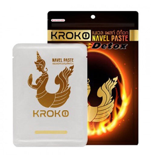 Miếng dán tan mỡ bụng Kroko Navel Paste Detox Thái Lan - Túi 5 miếng 300g