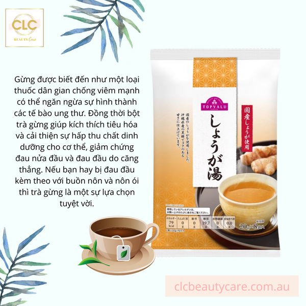 Bột gừng Aeon Topvalu - 20g x 8 gói