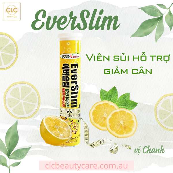 Viên sủi hỗ trợ giảm cân EverSlim vị Chanh